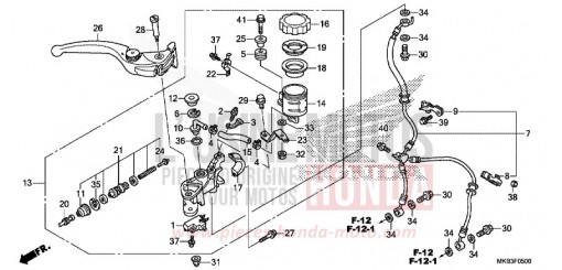 MAITRE-CYLINDRE DE FREIN AVANT CYLINDRE (CBR1000RR/S) CBR1000SG de 2016
